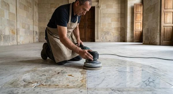 Remise en état de sols, façades, escaliers et plans de travail en pierre
